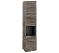 Villeroy und Boch Subway 3. 1930 armoire haute C58800RK 40x171x36.2cm, charnière gauche / poignée aluminium brillant, chêne pierre