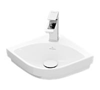 Villeroy und Boch Subway 3. 1930 corner lave-mains 43714601 Longueur de jambe de 32 cm, avec trou pour robinetterie / sans trop-plein, blanc