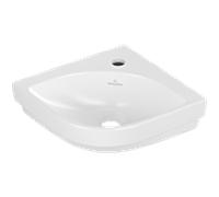 Villeroy und Boch Subway 3. 1930 coin lave-mains 437146RW Longueur de jambe de 32 cm, avec trou pour robinetterie / sans trop-plein, pierre blanche C-plus