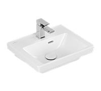 Villeroy und Boch Subway 3. 1930 lave-mains 437045RW 45x37cm, avec trou pour robinetterie / avec trop-plein, pierre blanche C-plus