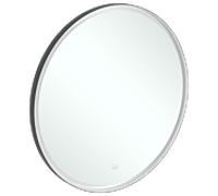 Villeroy und Boch Subway 3. 1930 Spiegel A46491BC cadre en aluminium, rond, 91 x 91 x 4,5 cm, noir mat / blanc mat