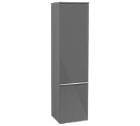 Villeroy und Boch Venticello A95111FP 40,4 x 154,6 x 37,2 cm, droite, poignée chromée, Glossy Grey