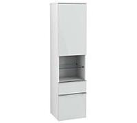Villeroy und Boch Venticello A95201RE 40,4 x 154,6 x 37,2 cm, gauche, poignée chromée, verre Glossy White