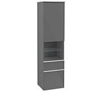 Villeroy und Boch Venticello A95202FP 40,4 x 154,6 x 37,2 cm, gauche, poignée blanche, Glossy Grey