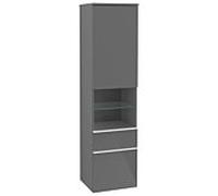Villeroy und Boch Venticello A95212FP 40,4 x 154,6 x 37,2 cm, droite, poignée blanche, Glossy Grey