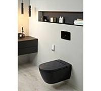 Villeroy & Boch ViClean toilette lavante suspendue sans collerette noir V0E200R7