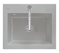 Villeroy und Boch 33090FJ0 33090F 565x475mm rectangle Chromite C+