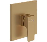 Villeroy und Boch Architectura Square kit de montage final TVS12500200076 raccord encastré, montage mural, or brossé