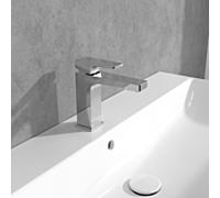 Villeroy & Boch Mitigeur de lavabo Architectura Square TVW12500400061 - Carré chromé sans bonde