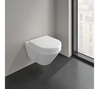 Villeroy und Boch Architectura Vasque à poser murale WC 4694C0R1 37x53cm, ronde, TwistFlush, sans bride, blanc C-plus