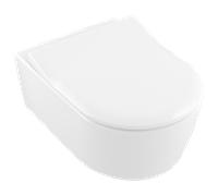 Villeroy und Boch Avento WC 9M87S101 blanc , charnières à libération rapide, fermeture en douceur