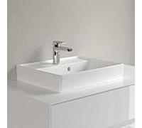 Villeroy und Boch Collaro lavabo 43345GRW avec trop-plein, fond inférieur, 50x40cm, pierre blanche C-plus