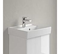 Villeroy & Boch Collaro lave-mains, 1 trou pour robinet, avec trop-plein, non rectifié, 450x370mm, 433445RW, Couleur: Blanc pierre CéramiquePlus