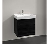 Villeroy und Boch Collaro meuble sous-vasque C00900AB 60,4x54,6x44,4cm, évier central, chêne noir