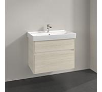 Villeroy & Boch Collaro Meuble sous-lavabo, 2 tiroirs, lavabo au centre, avec éclairage, 754x546x444mm, C010B0AA