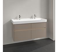 Villeroy & Boch Collaro Meuble sous-lavabo, 4 tiroirs, lavabo au centre, avec éclairage, 1154x546x444mm, C012B0VM