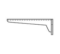 Villeroy und Boch Console évier O.novo 92230700 38 cm, avec kit de fixation