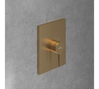 Villeroy und Boch Conum garniture set TVS12700400076 mitigeur de douche à encastrer, montage mural, or brossé