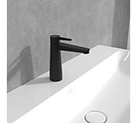 Villeroy und Boch Conum monocommande mitigeur lavabo TVW127003001K5 sans garniture de vidange , noir mat
