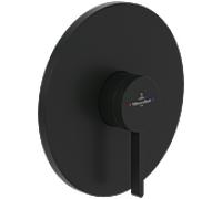 Villeroy und Boch Dawn set de montage final TVS106352110K5 mitigeur de douche à encastrer, montage mural, noir mat