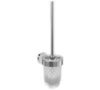 Villeroy und Boch Elements Tender ensemble de brosses de toilette TVA15101600061 94x353x118mm, verre dépoli, avec brosse WC , chromé