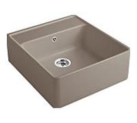 Villeroy und Boch évier simple cuve 632062TR garniture de vidange , actionnement excentrique, kit de fixation, Bois