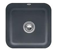 Villeroy und Boch évier sous plan 670302i4 avec garniture de vidage , actionnement excentrique, kit de fixation, Graphit
