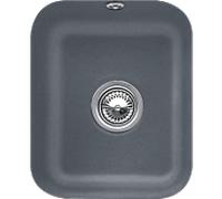 Villeroy und Boch évier sous plan 670402i4 avec garniture de vidage , actionnement excentrique, kit de fixation, Graphit
