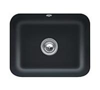 Villeroy und Boch évier sous plan 670602S5 avec garniture de vidage , actionnement excentrique, kit de fixation, ébène