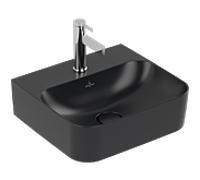 Villeroy & Boch Finion lavabo 43x39 cm rectangulaire classique noir mat 436443R7