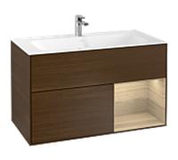 Villeroy und Boch Finion Villeroy und Boch F040PCGN 99,6x59,1x49,8cm, étagère à droite Oak Veneer , placage Oak Veneer