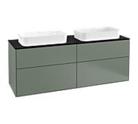 Villeroy und Boch Finion Villeroy und Boch G31200GM 160x60,3cm, Emotion, plaque de finition noir mat, Olive Matt Lacquer
