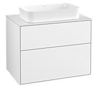 Villeroy und Boch Finion Villeroy und Boch G63100GF 80x60.3x50.1mm, éclairage mural, verre White Matt , laqué blanc brillant
