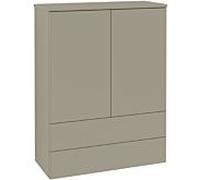 Villeroy und Boch haut Antao L47000HK 81,4 x 103,9 x 35,6 cm, plan vasque laqué, gris pierre laqué mat