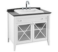 Villeroy und Boch Hommage Villeroy und Boch 898063R1 98,5 x 90,5 x 62 cm, avec meuble-lavabo, façade blanc , blanc C-plus