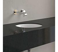 Villeroy und Boch Loop & friends 4A5100R1 rond, sans rangée de trous pour robinetterie, avec trop-plein, Ø 33 cm, blanc C-plus