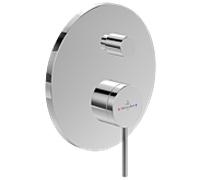 Villeroy und Boch Loop + Friends set de finition TVS10635311361 mitigeur bain encastré, inverseur, montage mural, chromé