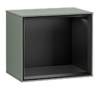 Villeroy und Boch module d' Finion G580PDGM 41.8x35.6x27cm, Emotion, étagère Black Matt, Olive Matt Lacquer
