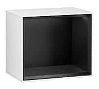 Villeroy et Boch module d' Finion G590PDGF 41.8x35.6cm, borne de charge, emotion, étagère noir mat, laqué blanc brillant