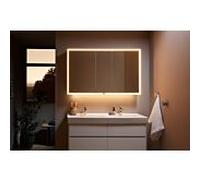 Villeroy und Boch My View Now Armoire de toilette A4551300 130 x 75 x 16,8 cm, éclairage LED, 3 portes, avec interrupteur à capteur