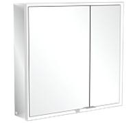 Villeroy und Boch My View Now Armoire de toilette A4558000 80 x 75 x 16,8 cm, éclairage LED, 2 portes, avec interrupteur à capteur
