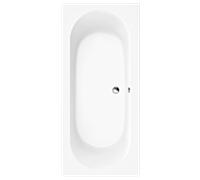Villeroy und Boch O.novo baignoire rectangulaire UBA180CAS2V-01 180x80cm, blanc , drain au milieu