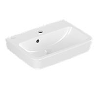 Villeroy und Boch O.novo lave-mains 434450T2 50x37cm, carré, avec trou pour robinetterie, avec trop-plein, blanc AntiBac C-plus