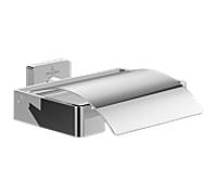 Villeroy & Boch Porte-papier hygiénique Elements Striking TVA15201300061 chromé avec couvercle