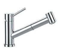 Villeroy und Boch robinet de cuisine Como Switch 927200LE 7,8 l / min, extractible, interrupteur jet / douche, acier inoxydable massif, poli