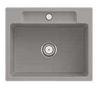 Villeroy und Boch Siluet 33461FKD évier avec garniture de vidage et commande manuelle, Fossil