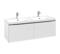 Villeroy & Boch Armoire sous lavabo Subway 3.0 C56700VF 2 tiroirs Blanc pur poignée alu brillant