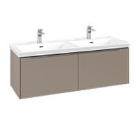 Villeroy & Boch Meuble sous lavabo Subway 3.0 C56700VM 127,2x42,9x47,8 cm taupe sans LED
