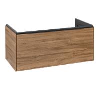 Villeroy und Boch Subway 3. 1930 C569L1RH 97,3x42,9x47,8cm, avec LED / poignée Volcano noir, chêne kansas
