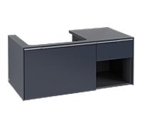 Villeroy und Boch Subway 3. 1930 C57200VQ 100,1x42,25x51,6cm, sans LED / poignée aluminium brillant, bleu marine
